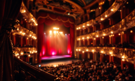 Giulia Stabile in un momento di spettacolo emozionante