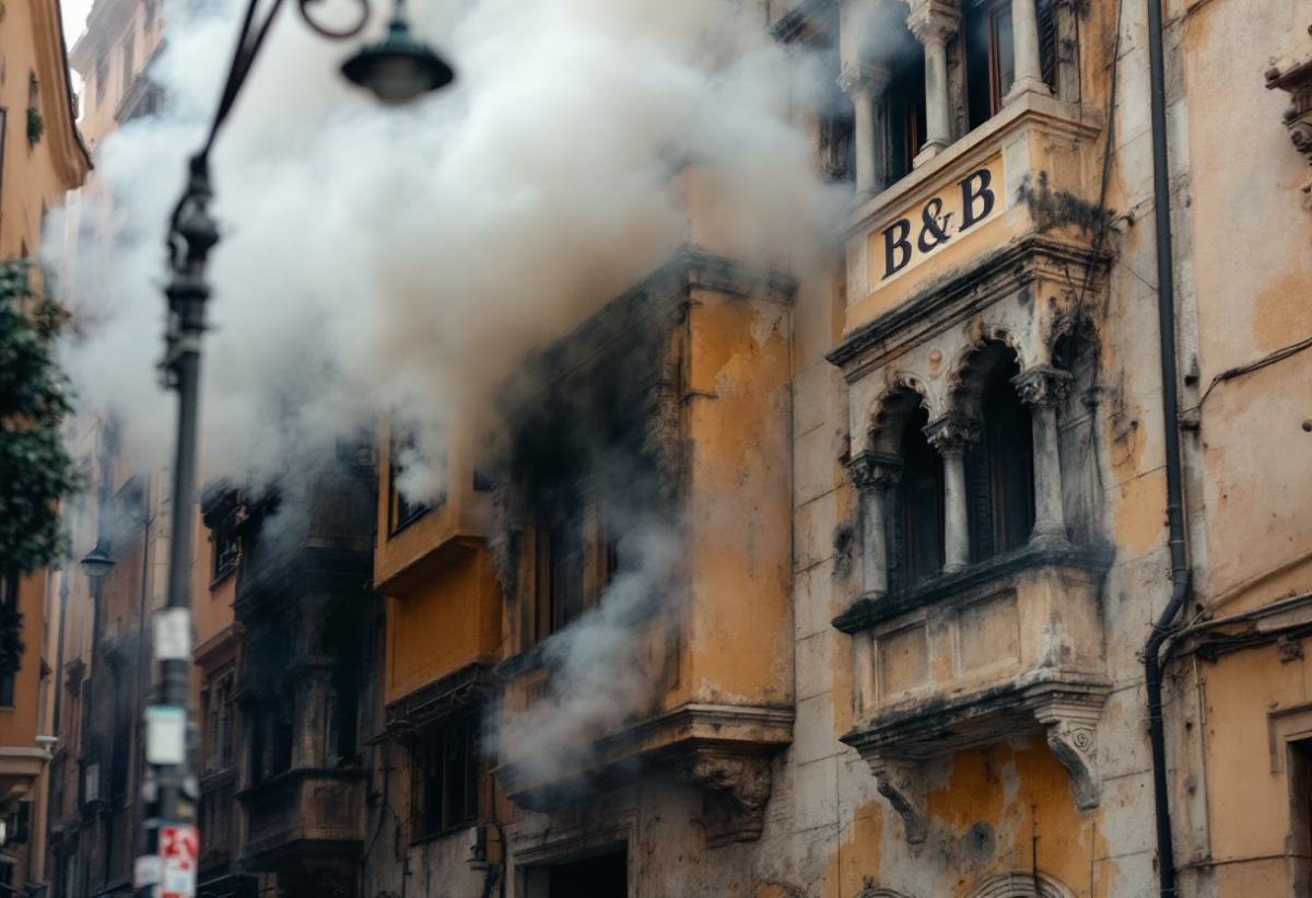 Tragedia a Napoli: incendio mortale in un B&b