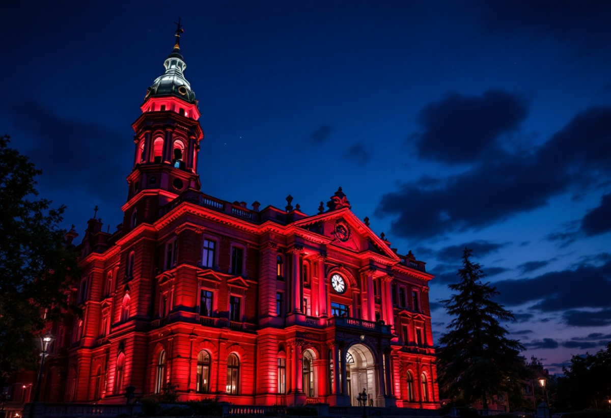 Lotta all'Aids: Regione Lombardia illumina i suoi palazzi di rosso