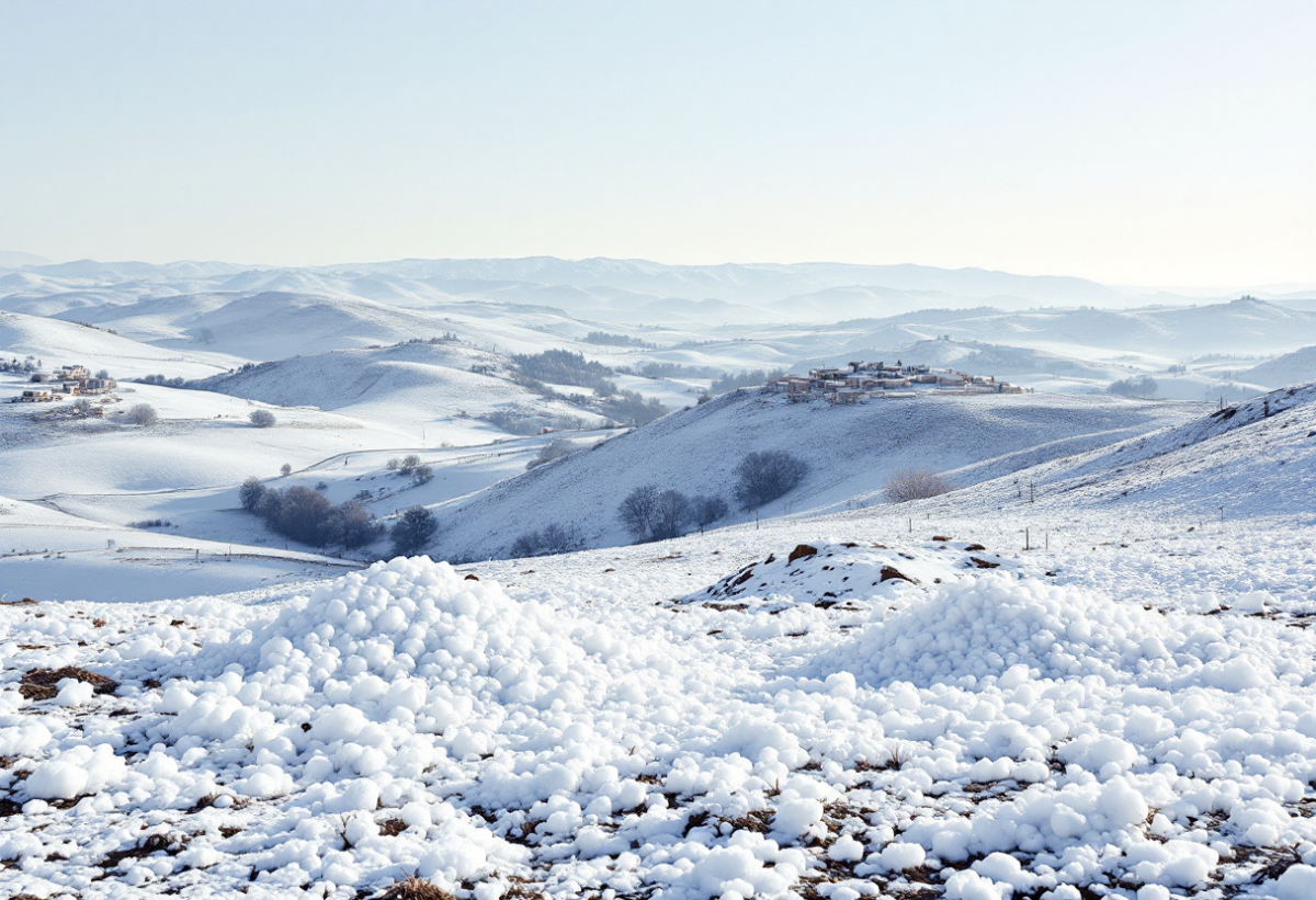 Maltempo in Puglia: neve e grandine sorprendono i cittadini