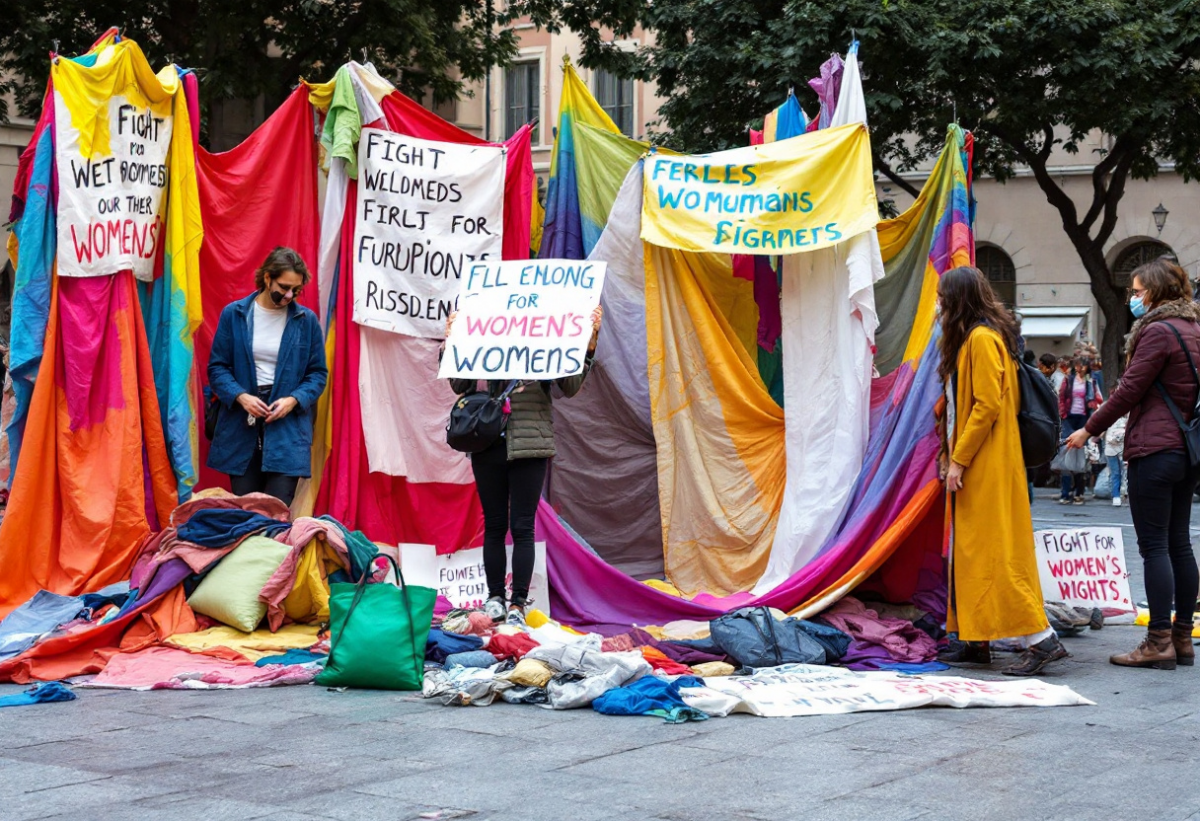 La protesta delle donne: un grido di libertà a Roma