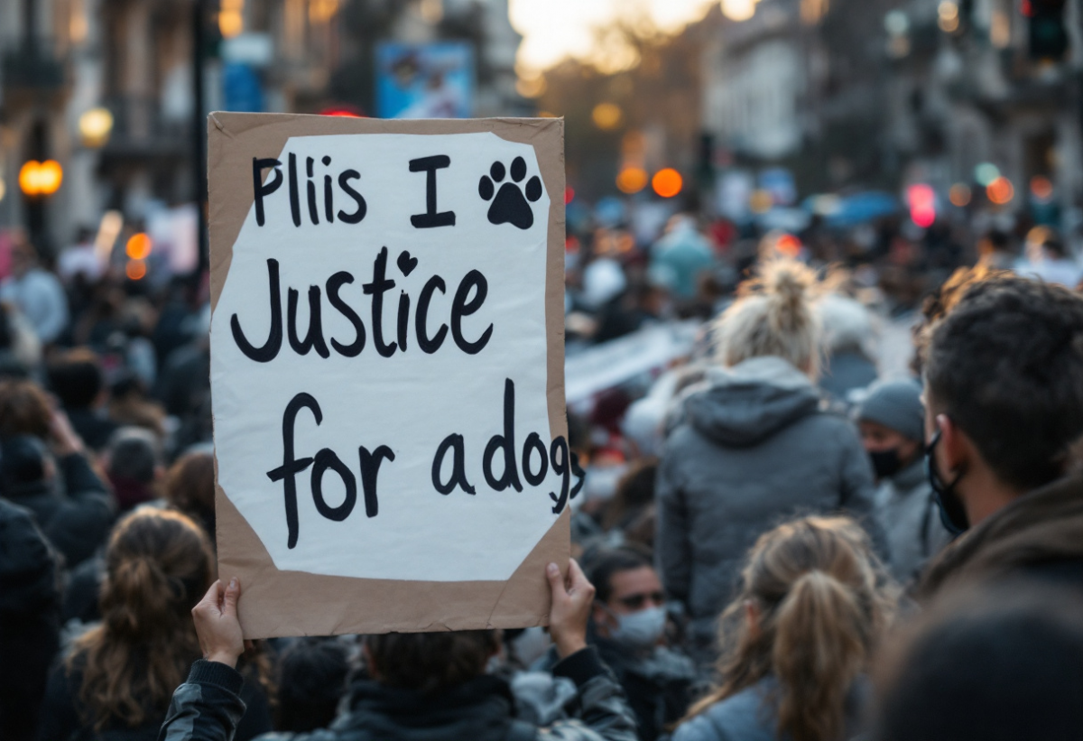 Giustizia per Blanco: la protesta per il cane maltrattato a Sala Consilina