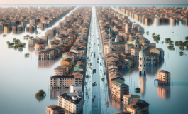 Immagine di Ravenna colpita da alluvione e cittadini in protesta