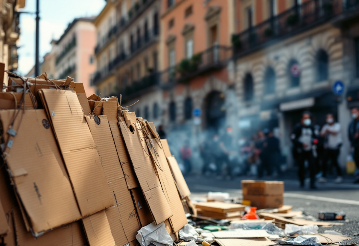 Scontri a Torino: la tensione tra manifestanti e forze dell'ordine
