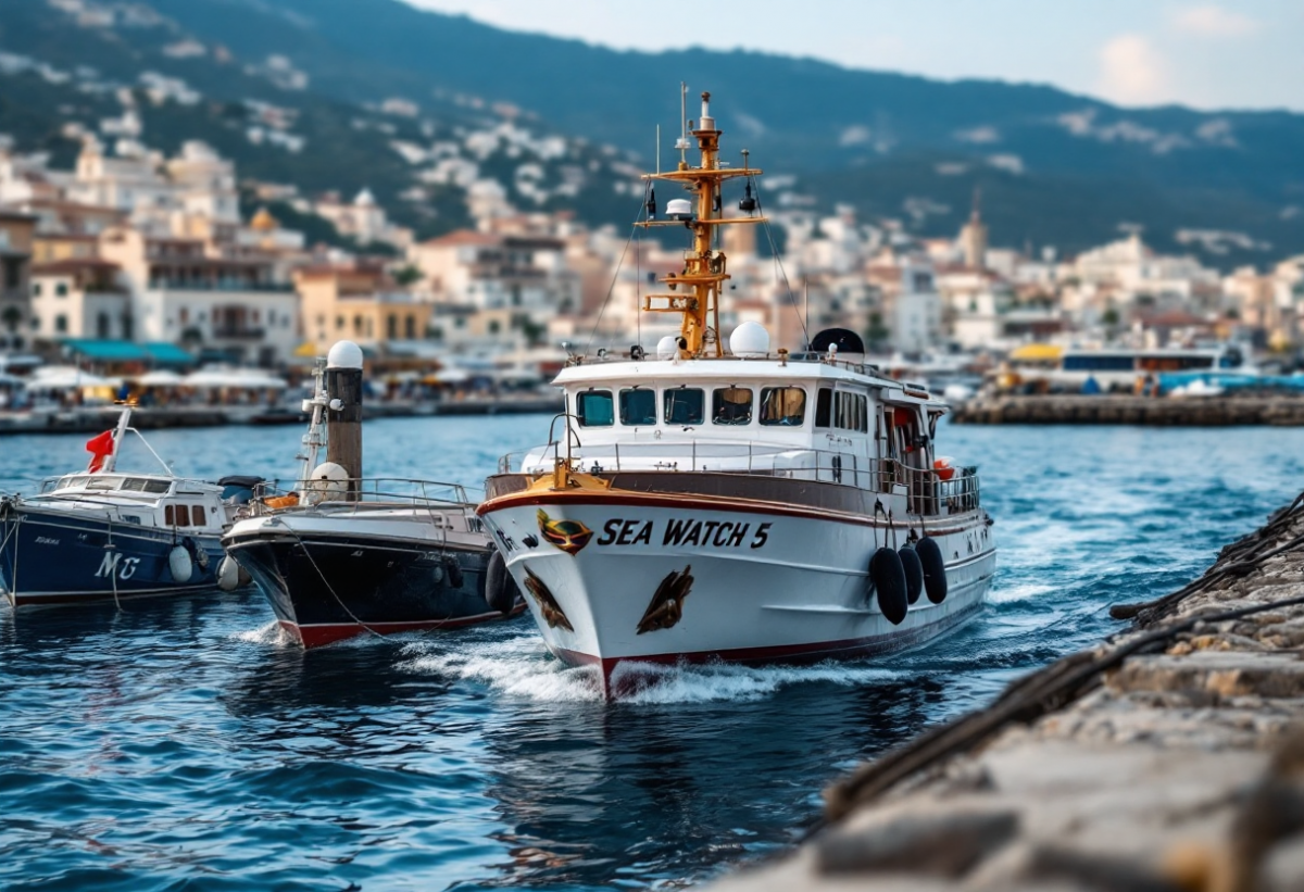 La situazione della nave Sea Watch 5 al porto di Palermo