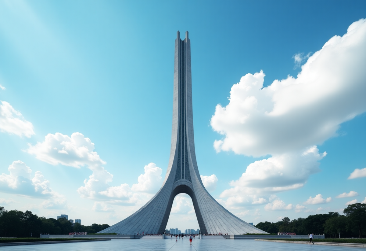 La visita di Sergio Mattarella al China Millennium Monument di Pechino
