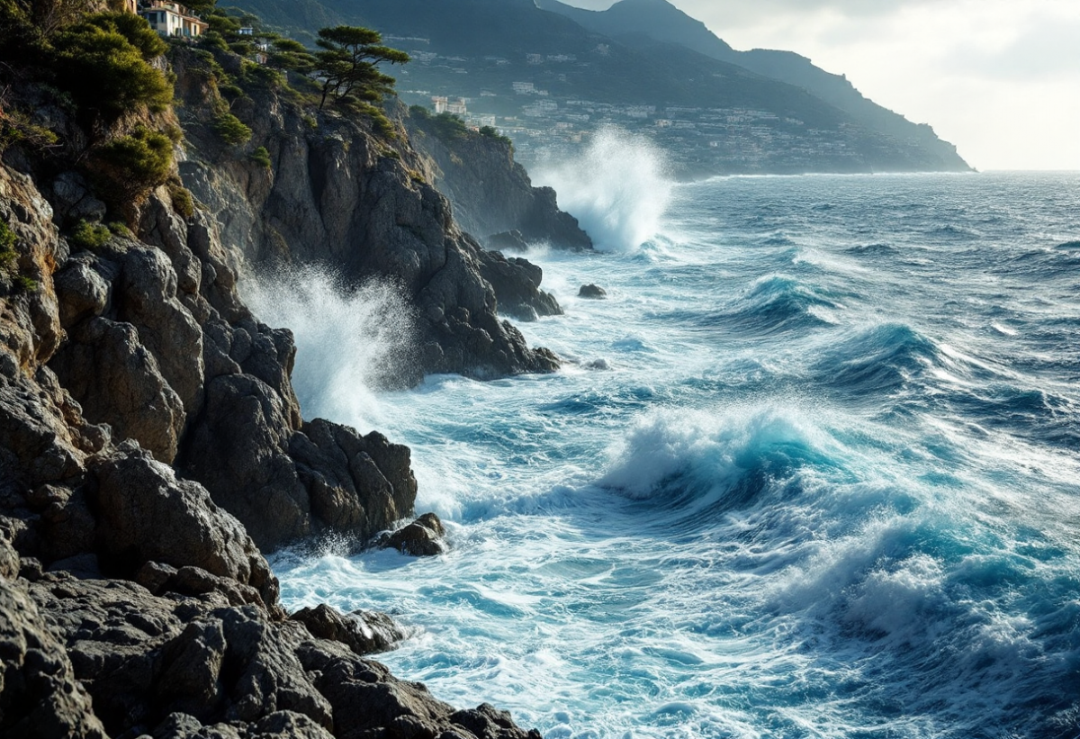Divieto di foto durante le mareggiate a Camogli per salvaguardare la sicurezza