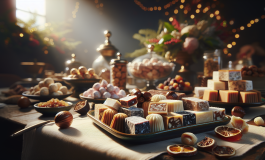 Torrone artigianale di Cremona durante la festa locale