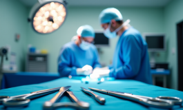 Immagine di una sala operatoria vuota dopo un intervento