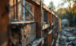 Immagine di un cantiere a Nardò dopo l'incidente mortale