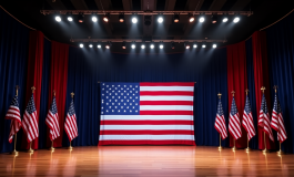 Donald Trump festeggia la vittoria con sostenitori entusiasti