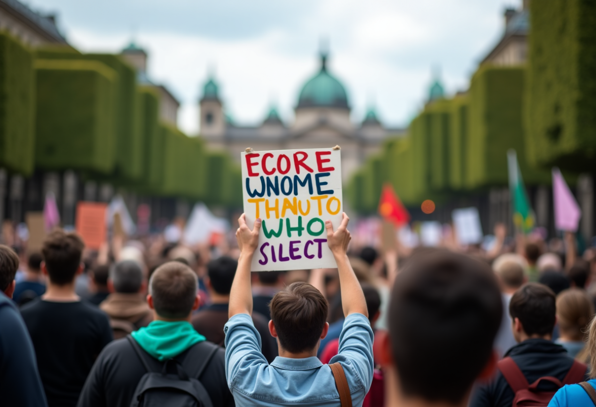 Aumento della violenza durante le proteste studentesche in Italia