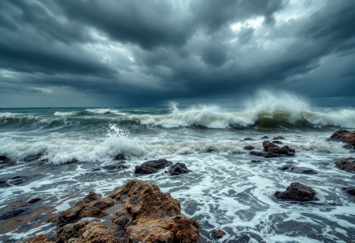 Meteo in Campania: allerta per venti forti e mare agitato