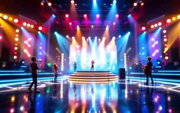 Antonella Clerici durante la trasmissione The Voice Kids