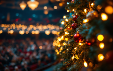 Immagine del concerto di Natale di Morricone con pubblico emozionato