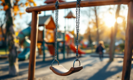 Chiara Ferragni con i suoi figli in un momento di vita privata