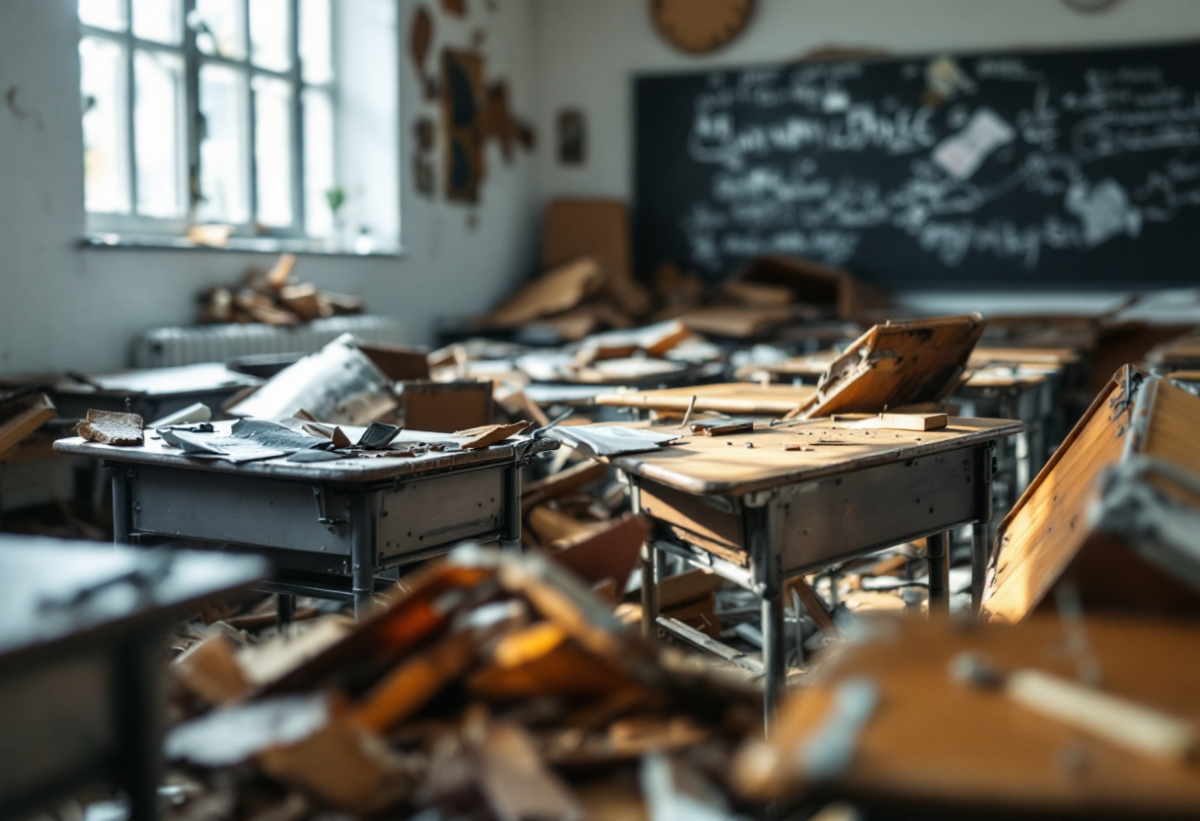 Danni ingenti nelle scuole italiane dopo le occupazioni studentesche