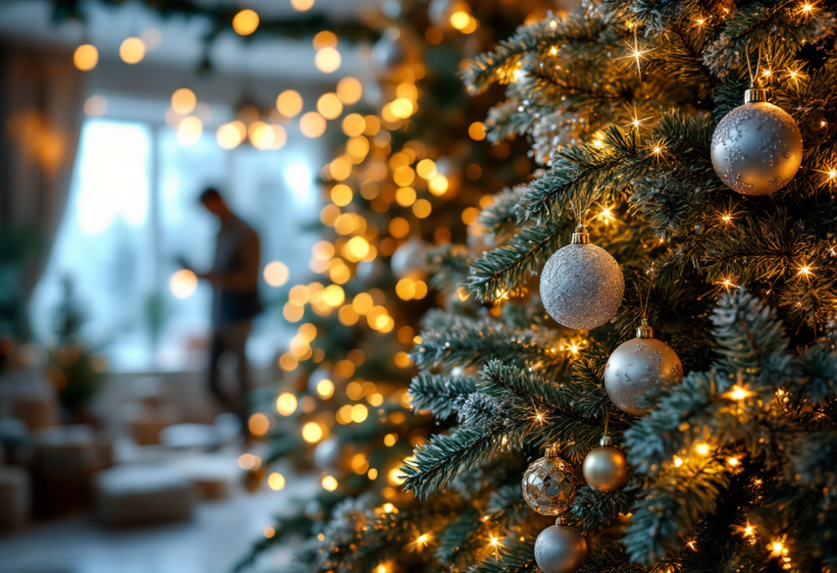Le decorazioni natalizie delle vip: un Natale scintillante