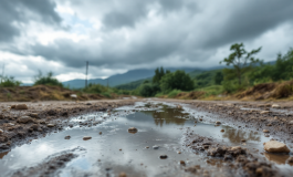 Vigili del fuoco in azione durante emergenza maltempo in Romagna