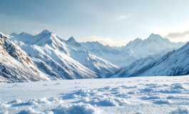 Escursionista colpito da una valanga in montagna