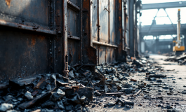 Immagine dell'esplosione allo stabilimento Eni di Calenzano
