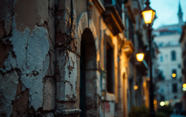 Immagine di una giovane donna in un contesto urbano a Napoli