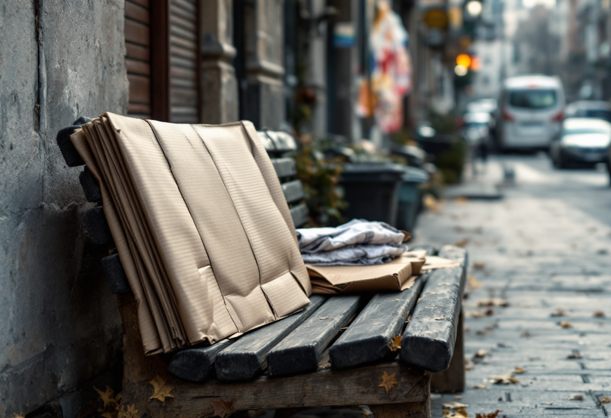 La solitudine di un uomo senza casa: un grido d'aiuto inascoltato