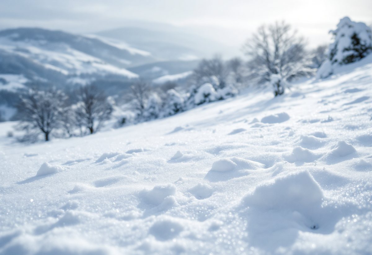 Maltempo in provincia di Foggia: nevicate e disagi nei comuni montani