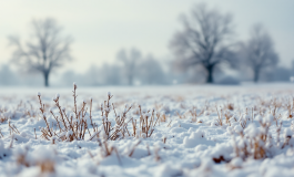 Immagine di maltempo con neve in Italia durante l'inverno