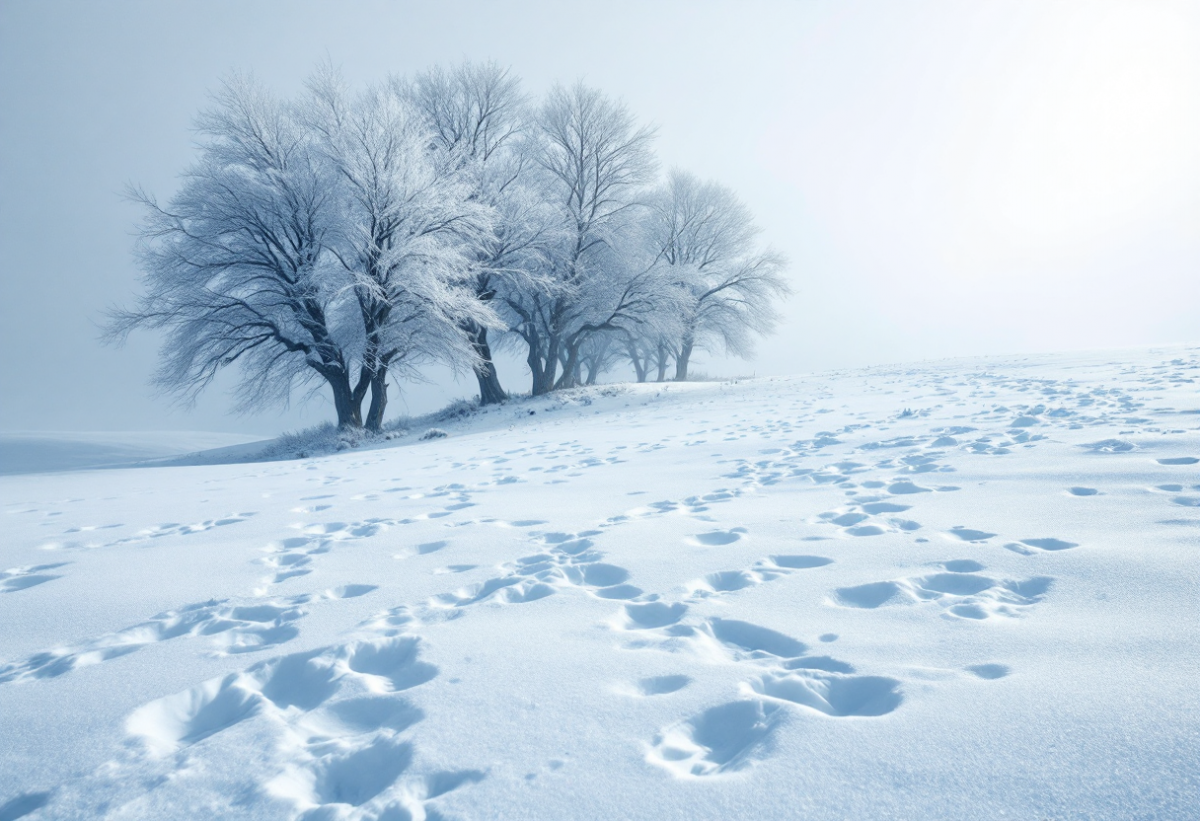 Maltempo in Italia: neve e vento forte colpiscono il centro-sud