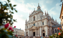 Immagine di Maria con Papa Francesco in un contesto religioso