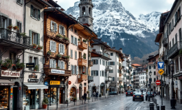 Mappa linguistica di Merano con dati italiani e tedeschi