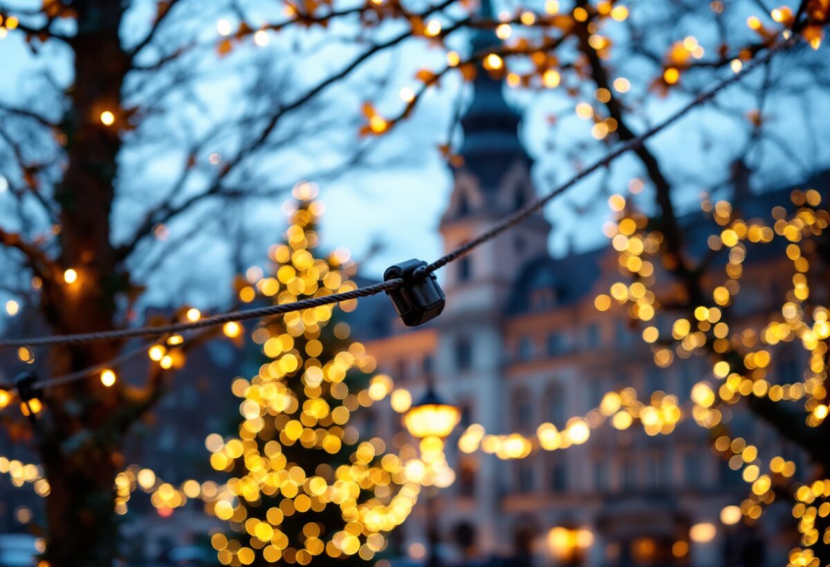 Il Natale di Moncalieri si illumina con l'arte del funambolismo