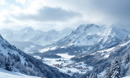 Paesaggio innevato dell'Appennino emiliano-romagnolo