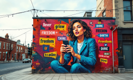 Murale di Ozmo che denuncia i diritti umani