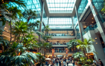 Momento di panico in un centro commerciale affollato