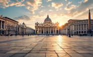 Papa Francesco durante un discorso per la pace nel mondo