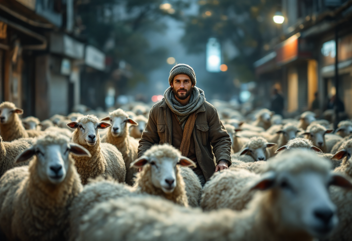 Un angolo di natura a Milano: il pastore e il suo gregge