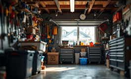 Immagine del garage dove è avvenuto l'agguato mortale a Suzzara