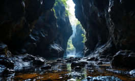 Ottavia Piana durante l'operazione di salvataggio nella grotta