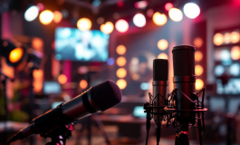 Stefano De Martino in un momento di conduzione televisiva