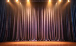 Teo Mammucari durante una conferenza stampa sul ritiro