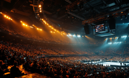 Tony Effe si esibisce al concerto di Capodanno al Palaeur