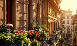 Immagine di un edificio a Roma dove è avvenuta la tragedia