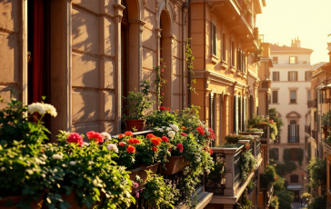 Immagine di un edificio a Roma dove è avvenuta la tragedia