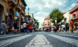 Immagine di una madre investita sulle strisce pedonali