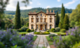 Vista di Villa Sant'Agata, un patrimonio culturale italiano