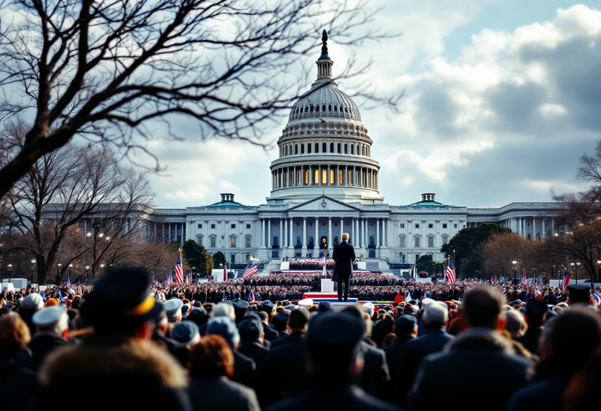 Cerimonia di insediamento di Donald Trump a Washington: un evento storico