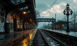 Immagine della stazione di Alessandria dopo la rissa