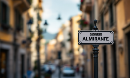 Insegna stradale dedicata a Giorgio Almirante a Grosseto